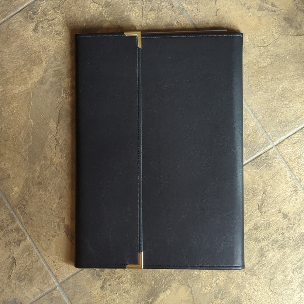 NWOT Black Leather Portfolio